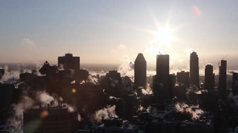 Metropole Morning City Mist Sunrise Early Urban HQ