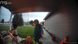 Trick-or-Treating Dad Is Not Having It