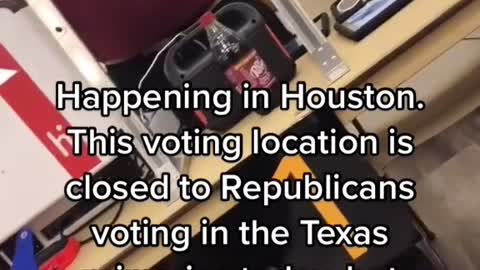 Texas Voting Depot WILL NOT ALLOW REPUBLICANS to vote.