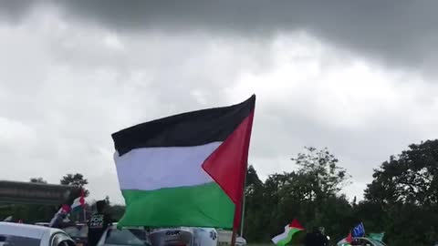 Rare footage of mauritians protest against israel state 4K