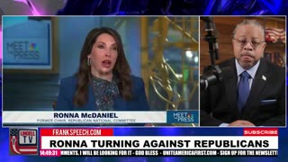 CHUCK TODD UPSET RONNA IS ON THE NETWORK