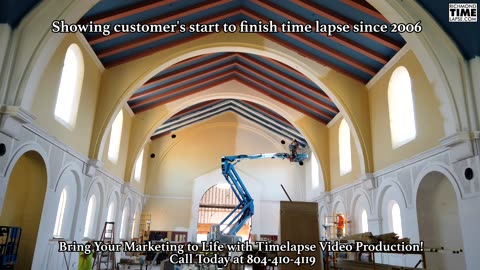 Painting a Church Time Lapse Video