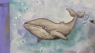 DIY Whale Watercolor Tutorial