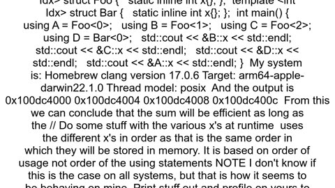 Caching efficiency of using a lot of static variables and template metaprogramming C