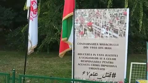 Iranians in Cologne protesting regime president's speech at UNGA