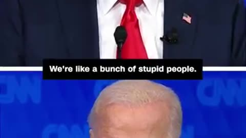 See Trump and Biden disagree over what happened on