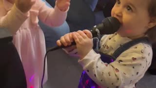 Duet of two baby girls