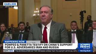 How much is China supporting US adversaries Iran, Russia?