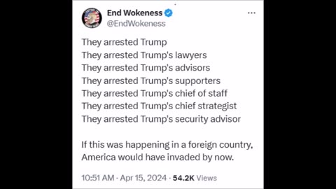 End Wokeness - They arrested...