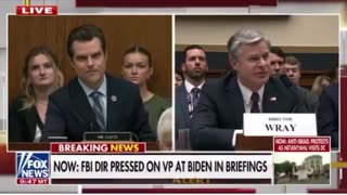 Rep Matt Gaetz hammers on Joe Biden during questioning of Chris Wray