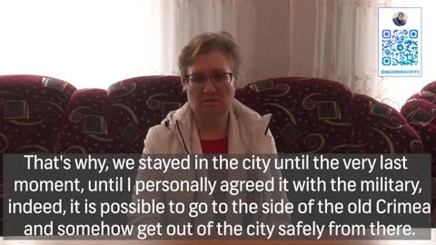testifies there was no humanitarian aid in Mariupol from Ukraine