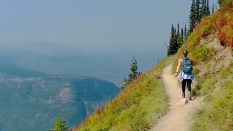 GLACIER NATIONAL PARK This was the most beautiful hike [ Highline Trail]