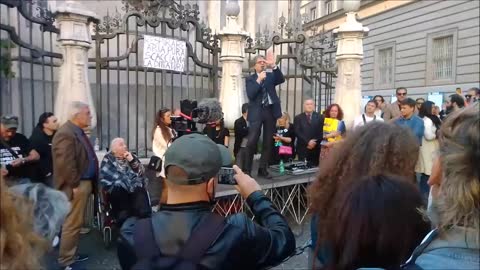 25-4-2021 Manifestazione LIBERIAMO NAPOLI - Piazza del Gesu'- Seconda parte del DOTT.MARIANO AMICI