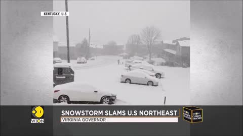 Winter Storm Engulfs US States Virginia Governor Declares State Of Emergency