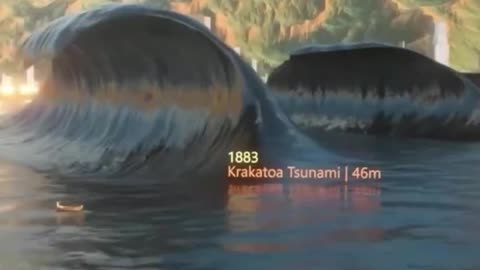The Size Difference of Tsunamis