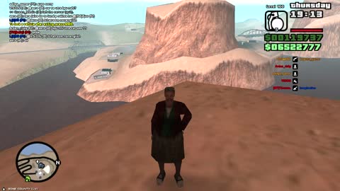Granny Quits To Avoid Death in GTA SAMP during Grenade Stunt