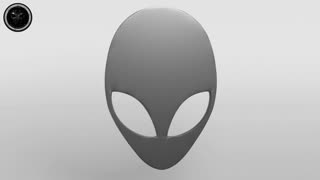 Alienware Logo 001 3D Model Showcase