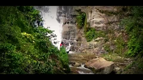 Waterfalls of 8 layers in Mamasa Indonesia