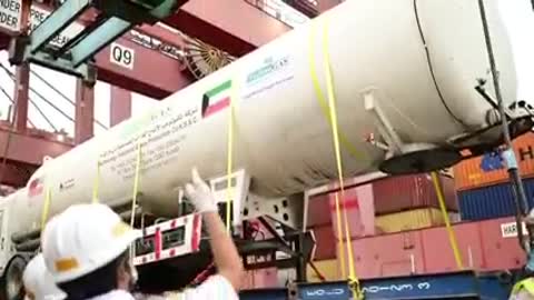 Kuwait ship port medical oxygen to india