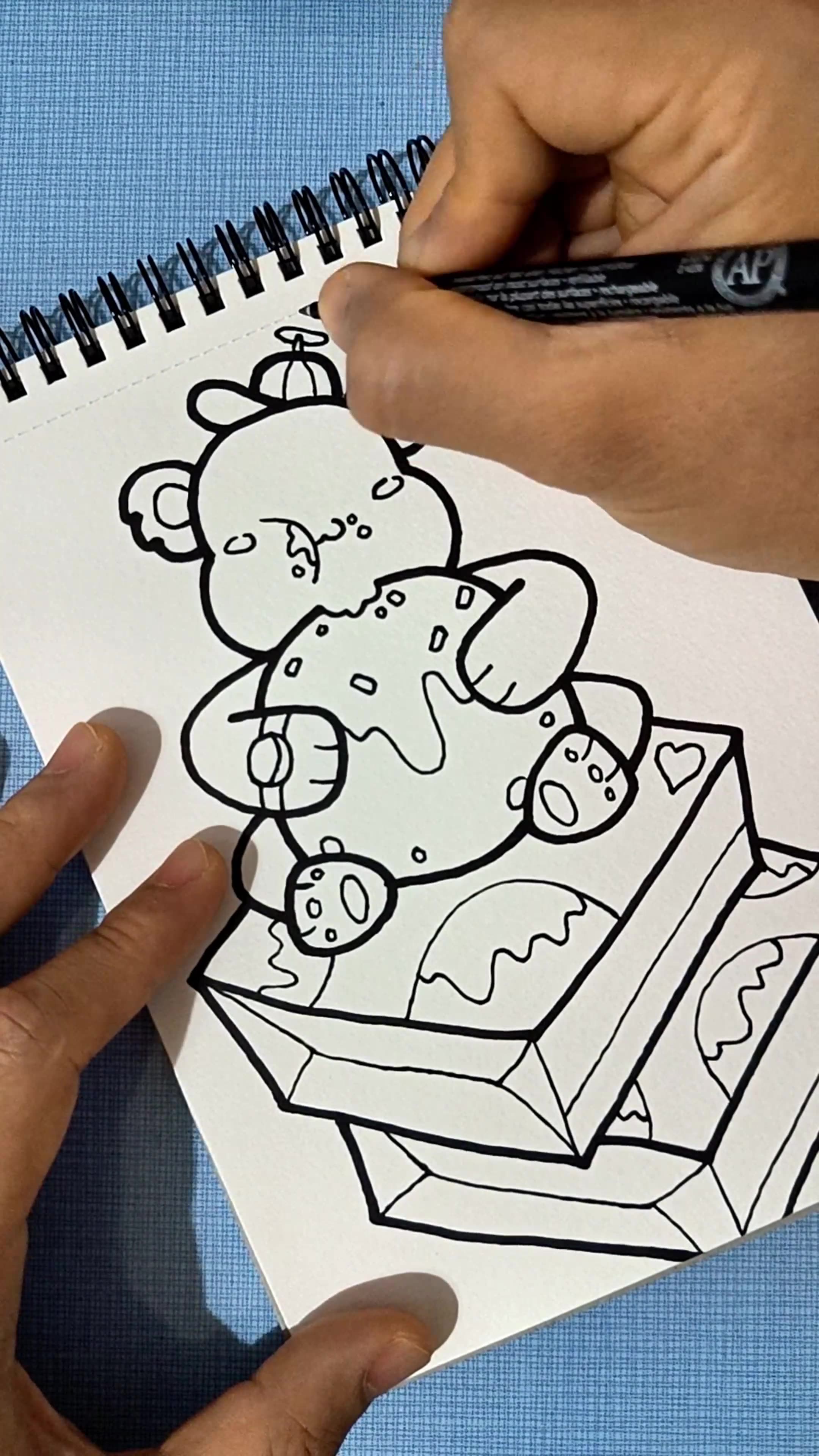 Hungry Draw How to draw a Hungry Bear | TIMELAPSE