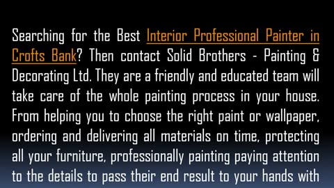 Best Interior Professional Painter in Crofts Bank