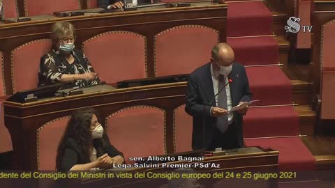 🔴 Sen. Bagnai in Aula in occasione delle comunicazioni del P. del C. in vista del Consiglio Europeo.