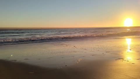 Bright Beach Sunset