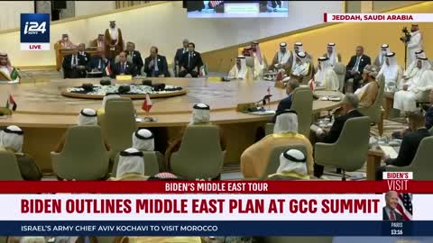 President Biden speaks at the GCC+3 Summit in Jeddah