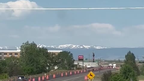 Snowy Range - View from a Dirty Windshield - Ski Season is Coming Too!