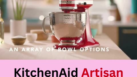 KitchenAid Artisan Series 5 Quart Tilt Head Stand Mixer.