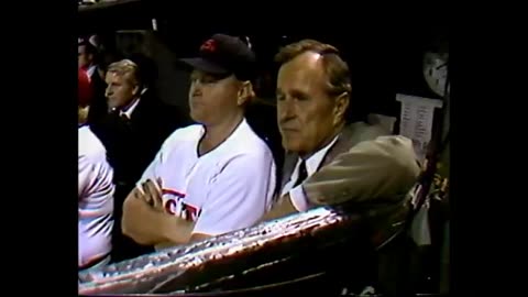 July 15, 1986 - VP George H.W. Bush & Rusty Staub at Baseball All-Star Game