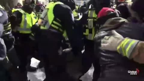 Canadian Police Tackle and Kick a Wounded Veteran