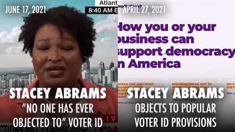 Stacey Abrams Eats Herself For Lunch Over Her Voter ID Stance