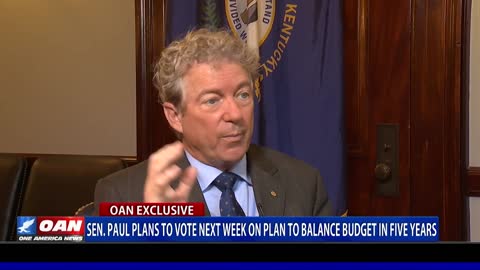 Sen. Paul plans to vote on plan to balance budget in 5 years