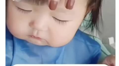 Cute baby cut hair