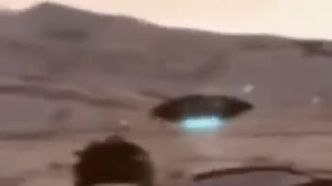 UFO trying to stop an Israeli Tank heading towards GAZA