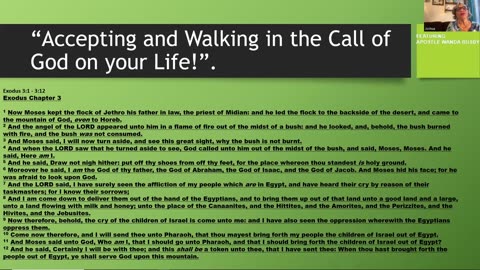 Accepting and Walking in the Call of God on your Life