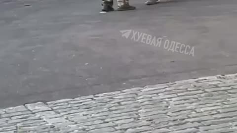 Ukrainian civilian attacked by the TCC abductors from the Ukrainian Zelensky regime