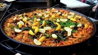 Seafood in London: Crabs, Lobsters, Trout, Shell Fish, Spanish Paellas, Fruit and Veg