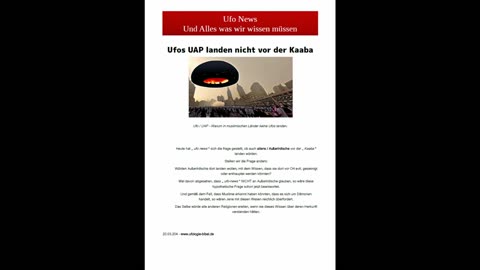 Ufo news - Ufos UAP landen nicht vor Kaaba – Ufowahnsinns Nachrichten