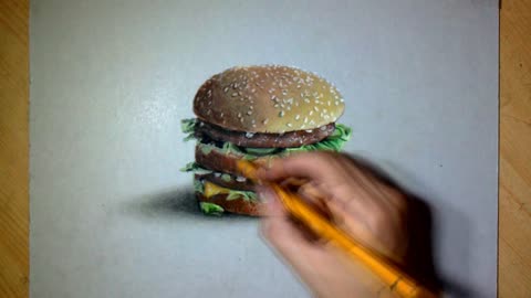 This Drawing Of A Big Mac Is So Realistic You Want To Take A Bite