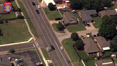 UHaul Police Pursuit In OKC... Foot Bail Takedown of 3 Suspects...
