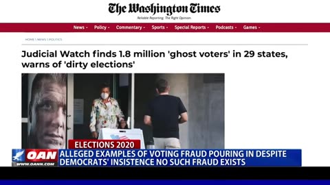 2020, examples of voting fraud pouring in