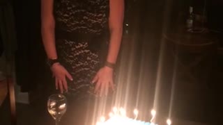 Birthday Girl's Hair Catches On Fire!