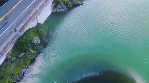 The World’s Largest Drain Hole Is Called The Morning Glory Spillway