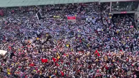 Myanmar Citizen protest against military coup