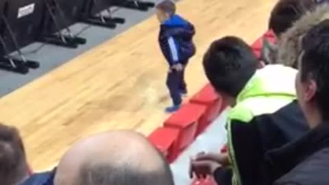 This Kid Isn't Afraid To Bust Out Some Serious Dance Moves During A Timeout