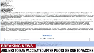 Airlines in Spain and Russia warn vaccinated people not to fly due to blood clots.