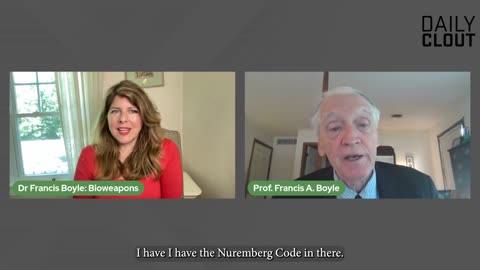 Naomi Wolf Interviews Dr. Francis Boyle PhD. about Bioweapons - Very Interesting!!