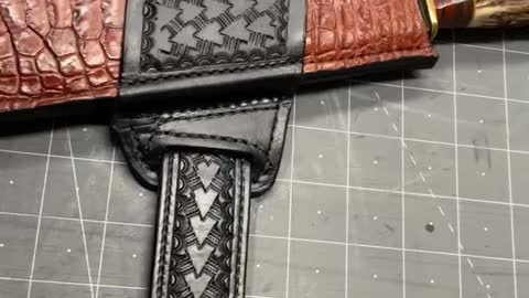 Gator knife sheath